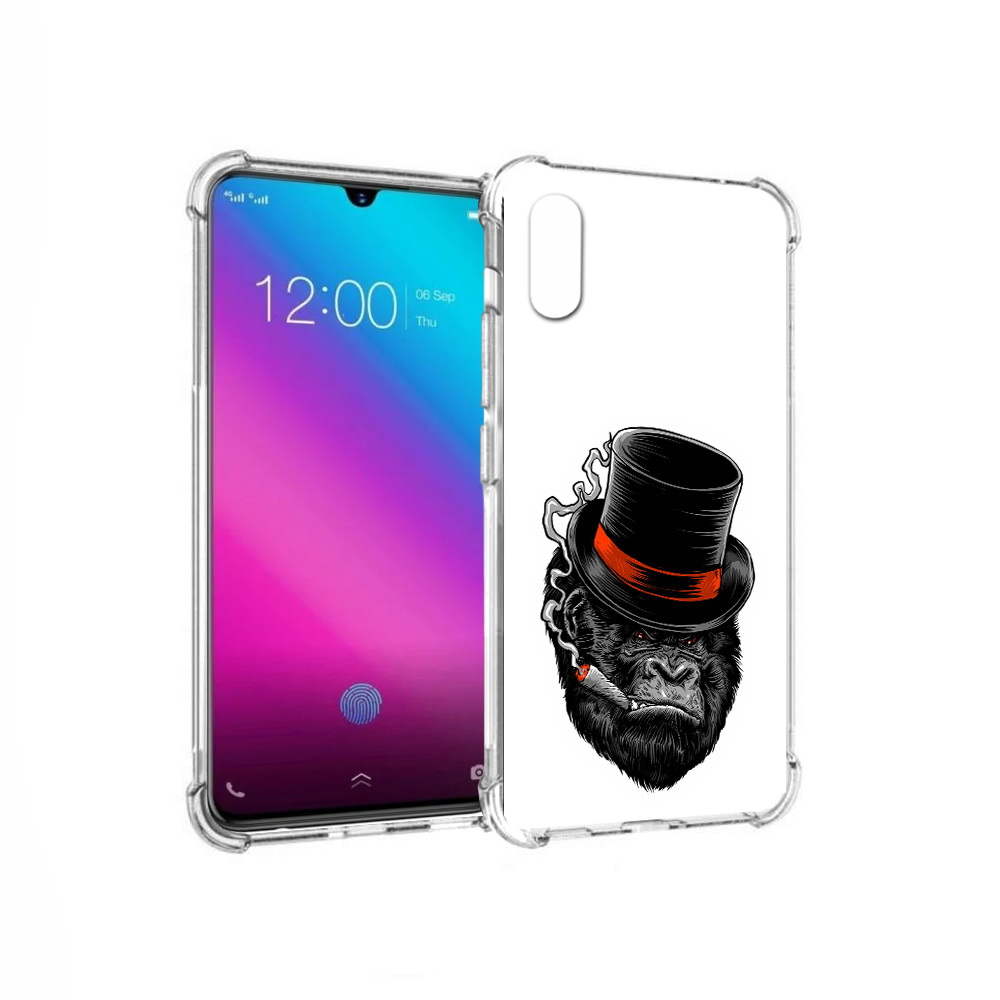 

Чехол MyPads Tocco для Vivo V11 дизайнерская горилла (PT117900.427.431), Прозрачный, Tocco