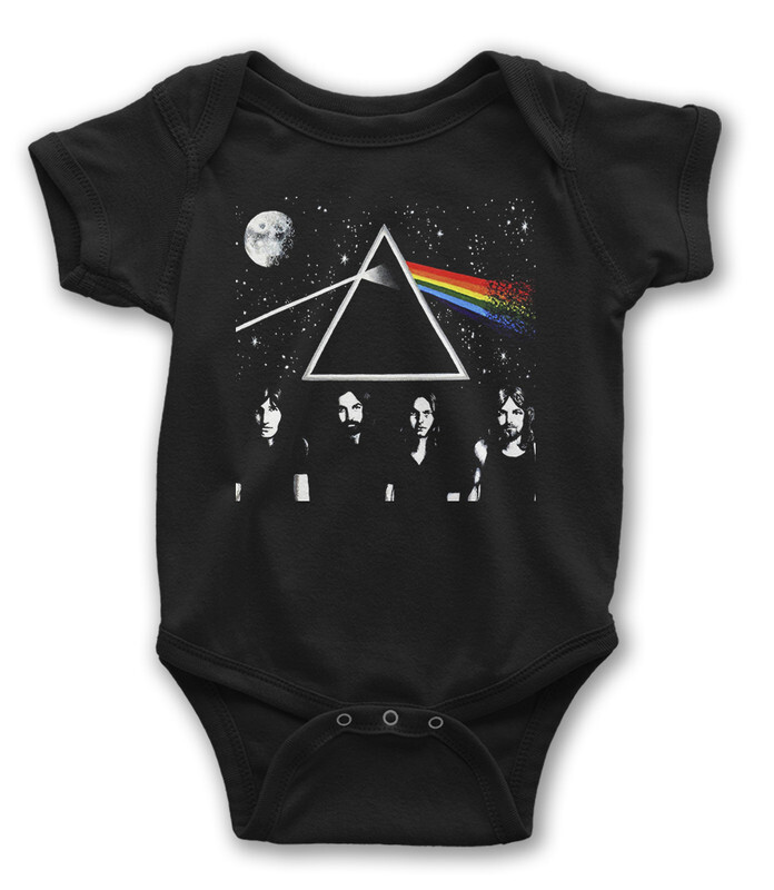 Боди детское WILD CHILD Pink Floyd / Пинк Флойд, цв.черный р.80