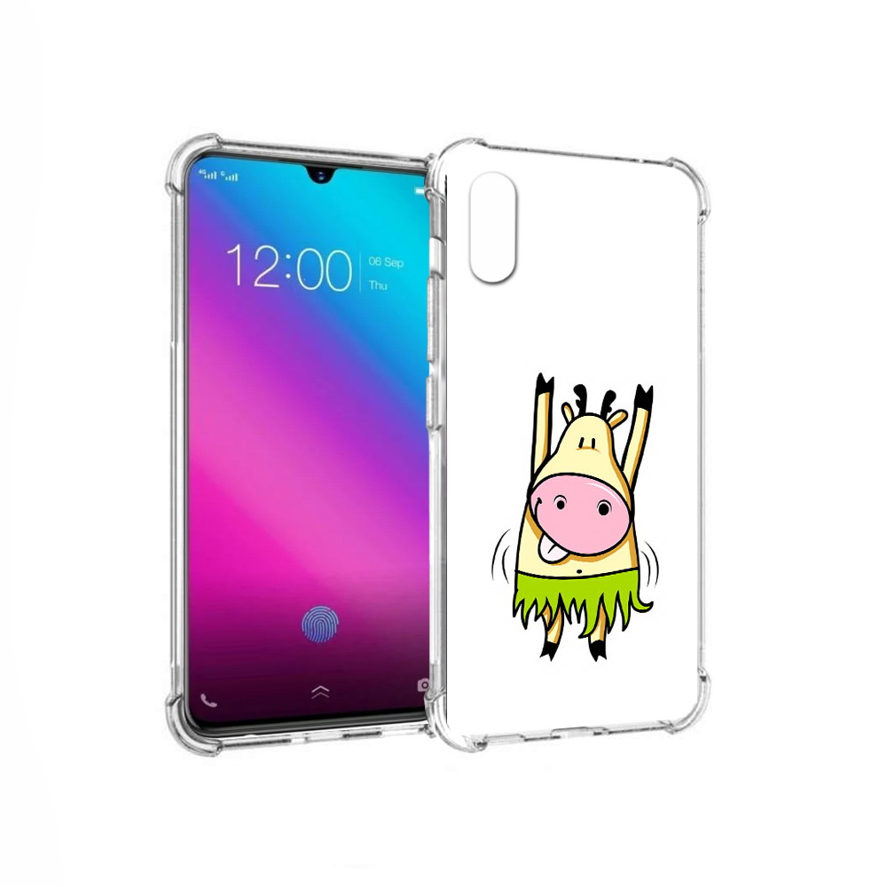 

Чехол MyPads Tocco для Vivo V11 Веселая корова (PT117900.427.42), Прозрачный, Tocco