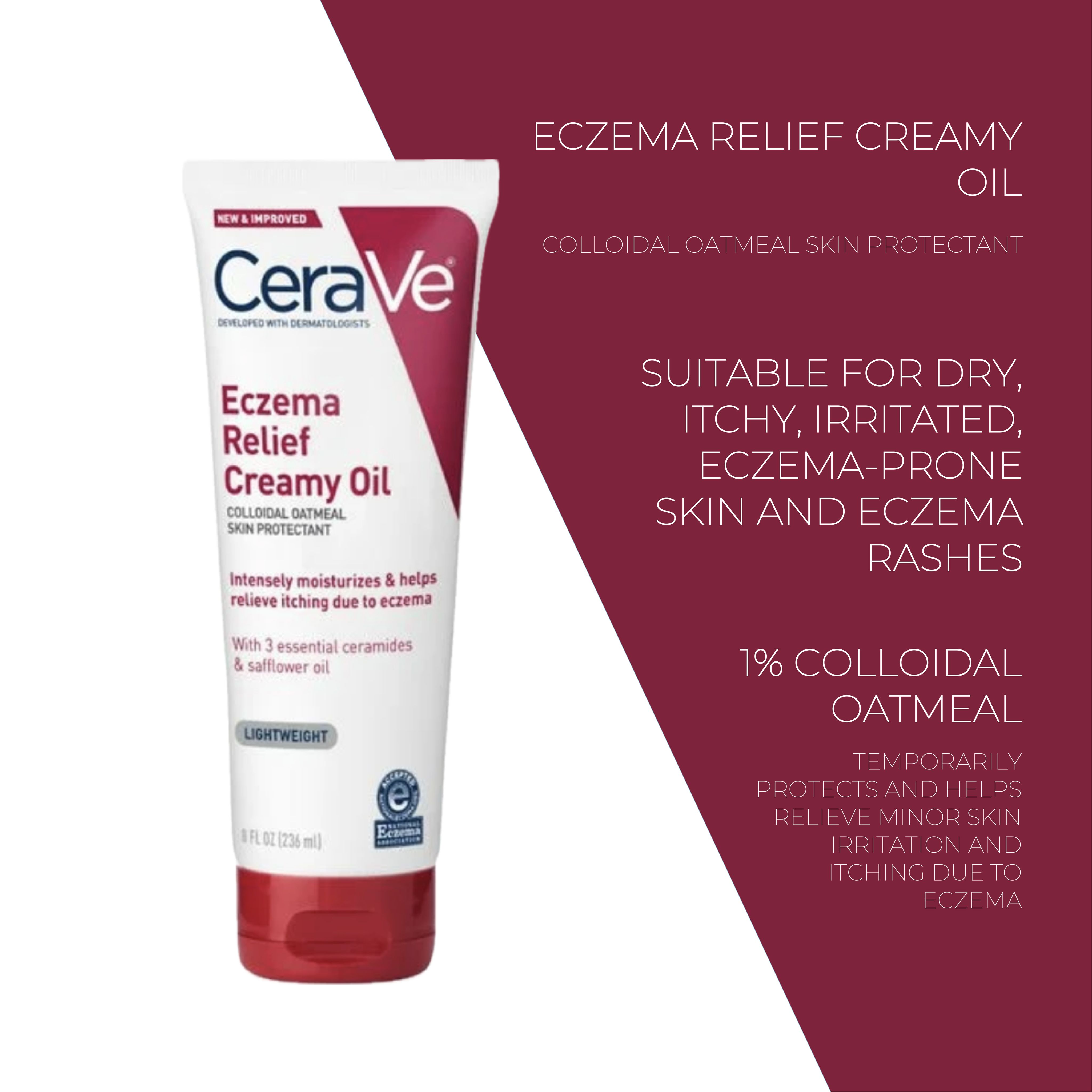 Крем-масло CeraVe Eczema Relief Creamy Oil 236 мл