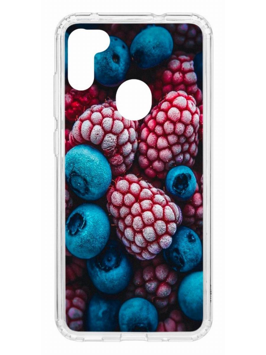 Чехол на Samsung Galaxy M11 Kruche Print Fresh berries