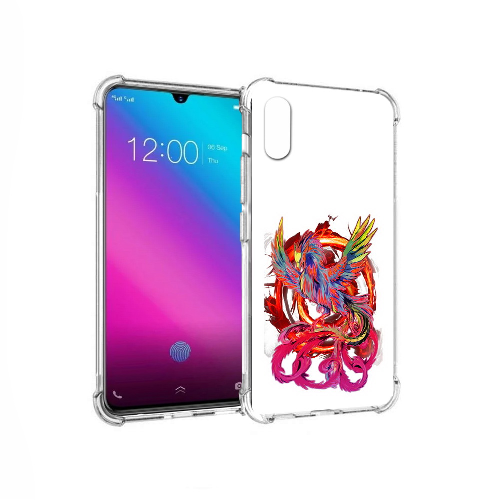 Чехол MyPads Tocco для Vivo V11 красочный феникс (PT117900.427.414)