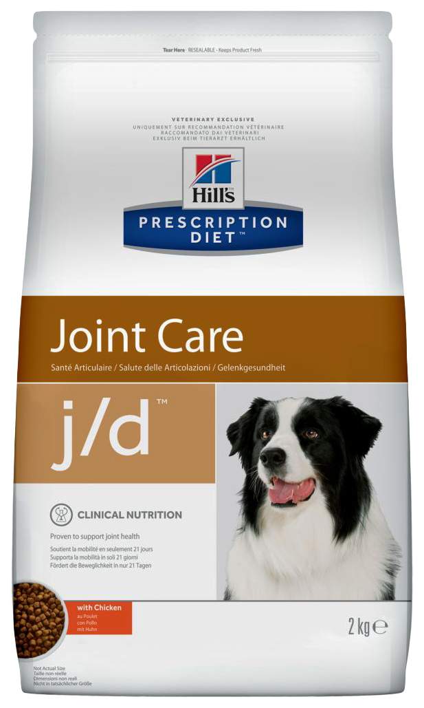 фото Сухой корм для собак hill's prescription diet j/d joint care, курица, 2кг