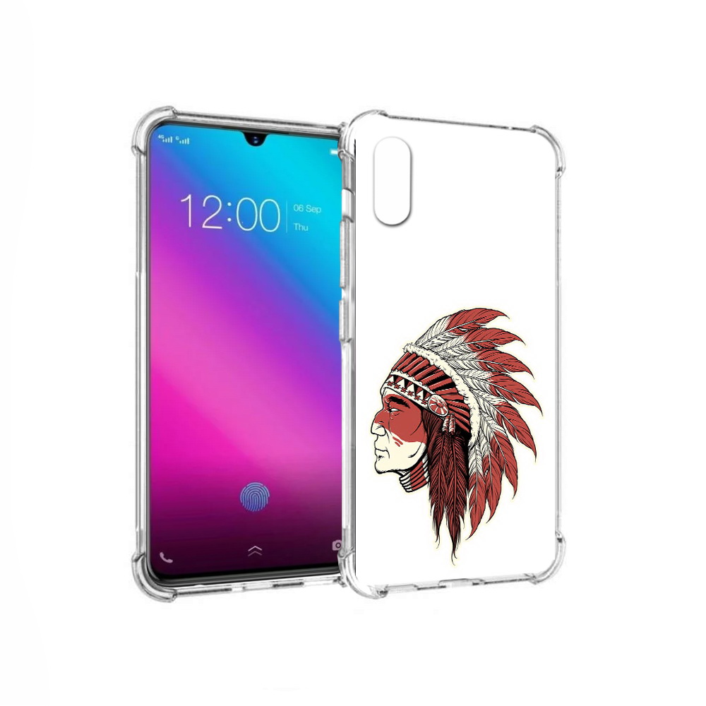 

Чехол MyPads Tocco для Vivo V11 красный индеец (PT117900.427.411), Прозрачный, Tocco