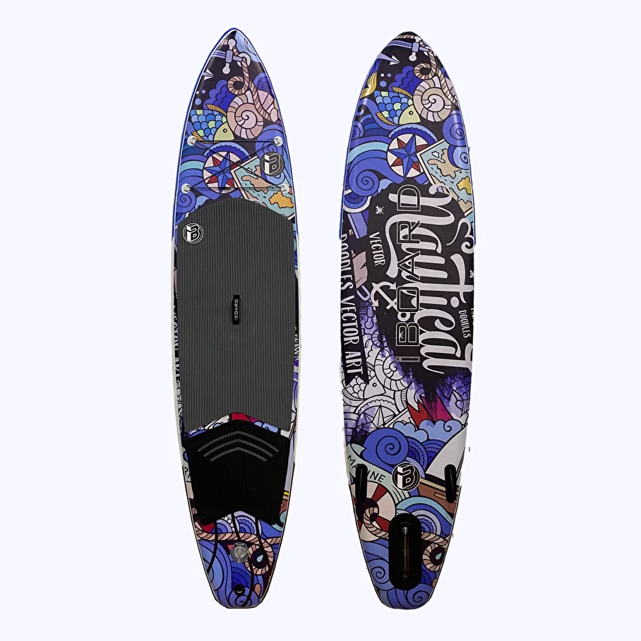 

SUP-борд Iboard Digital Print 335x81x15 см marine, Синий;белый;черный, Digital Print