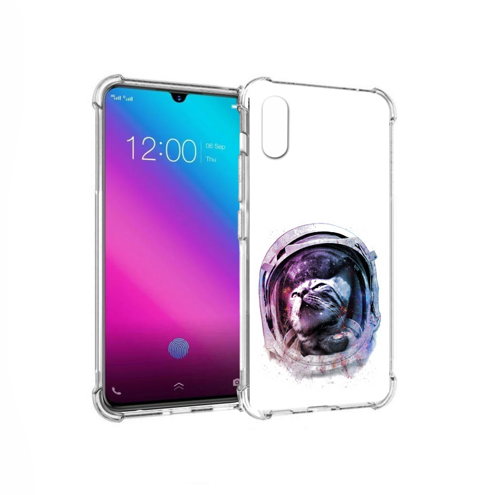 

Чехол MyPads Tocco для Vivo V11 кот в шлеме (PT117900.427.396), Прозрачный, Tocco