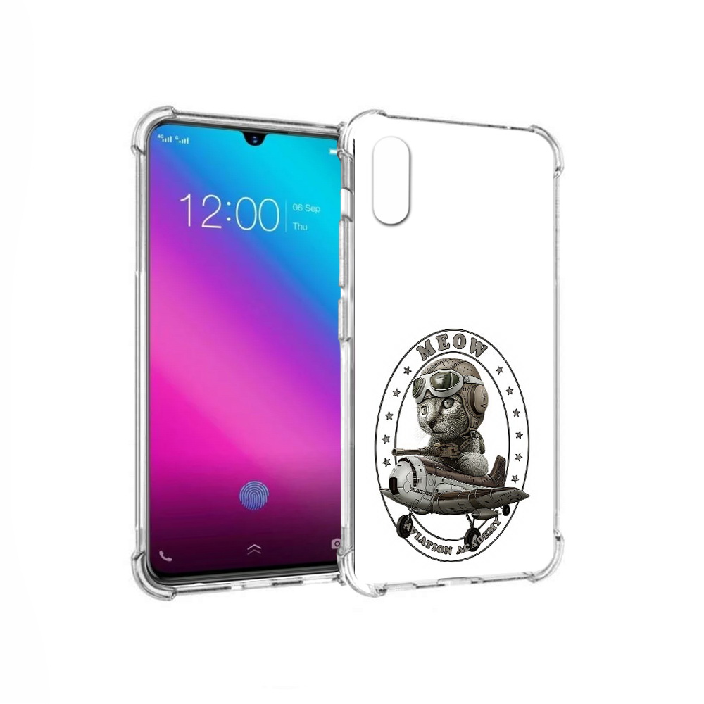 

Чехол MyPads Tocco для Vivo V11 кот в самолете (PT117900.427.395), Прозрачный, Tocco
