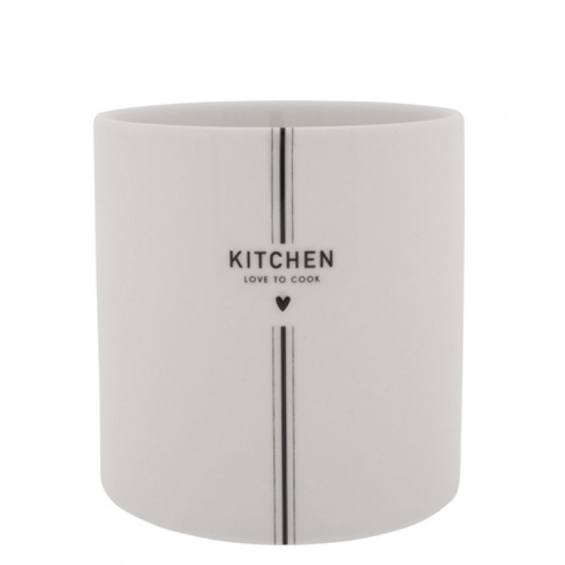 

Ёмкость для куxонныx принадлежностей White KITCHEN in black