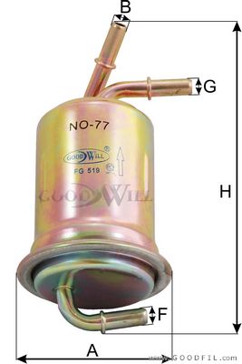 

Топливный фильтр GOODWILL FG 519