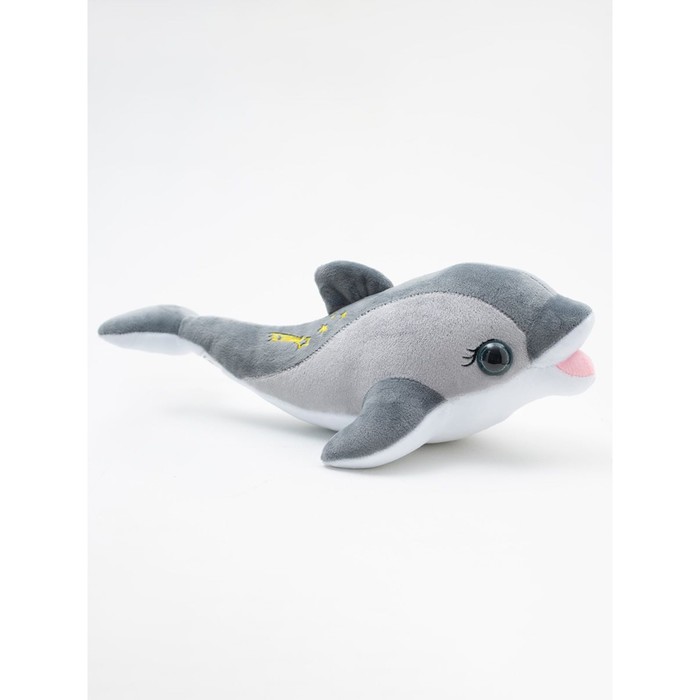 фото Мягкая игрушка «дельфин», цвет серый, 36 см прима тойс
