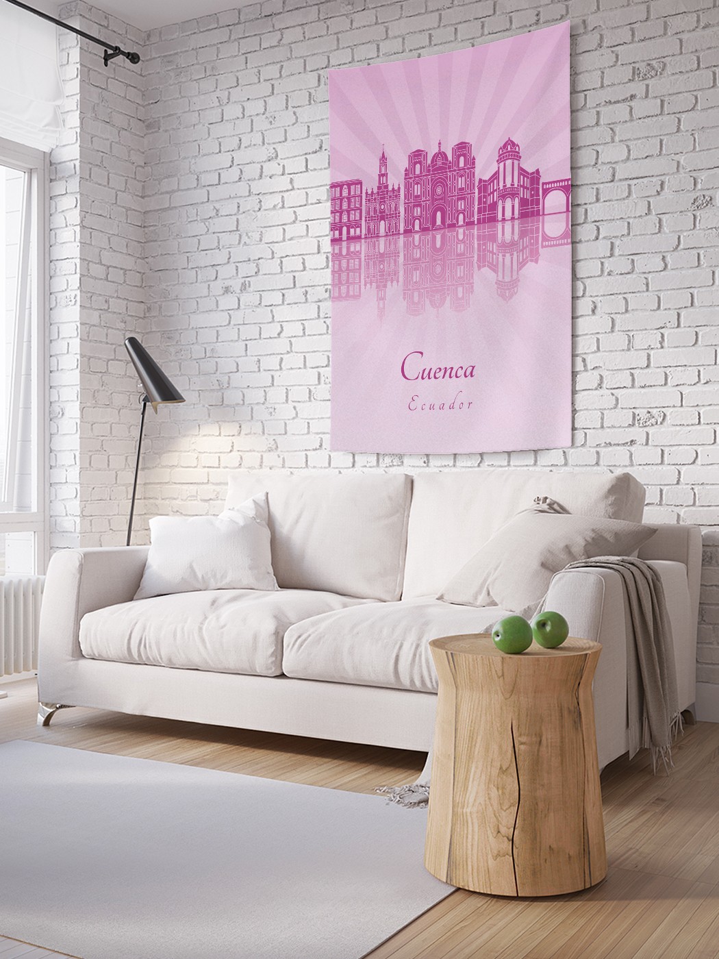 

Вертикальное фотопанно на стену JoyArty Панорама Куэнка 150x200 см, Панорама Куэнка