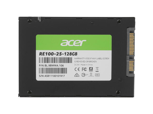 фото Ssd диск acer re100-25 128gb 128 гб (bl.9bwwa.106)