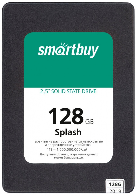 

SSD накопитель Smart Buy Splash 128 ГБ (SBSSD-128GT-MX902-25S3), Splash