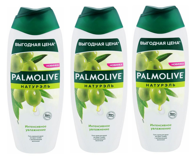 

Гель для душа Palmolive с оливковым молочком Naturals 450 мл 3 шт