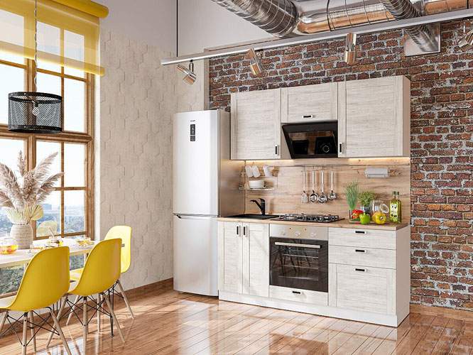 

Кухонный гарнитур Vivat Лофт-05 Nordic Oak