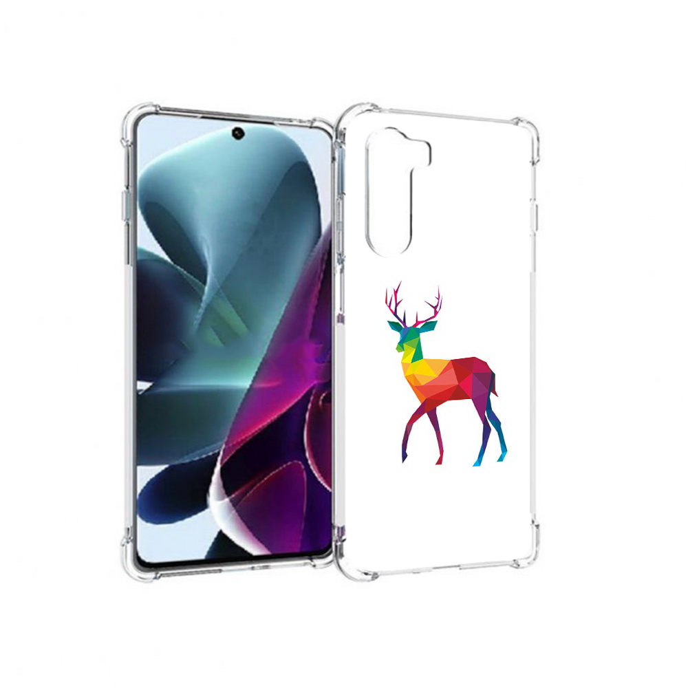 

Чехол MyPads Tocco для Motorola Moto G200 геометрический олень (PT227076.355.286), Прозрачный, Tocco