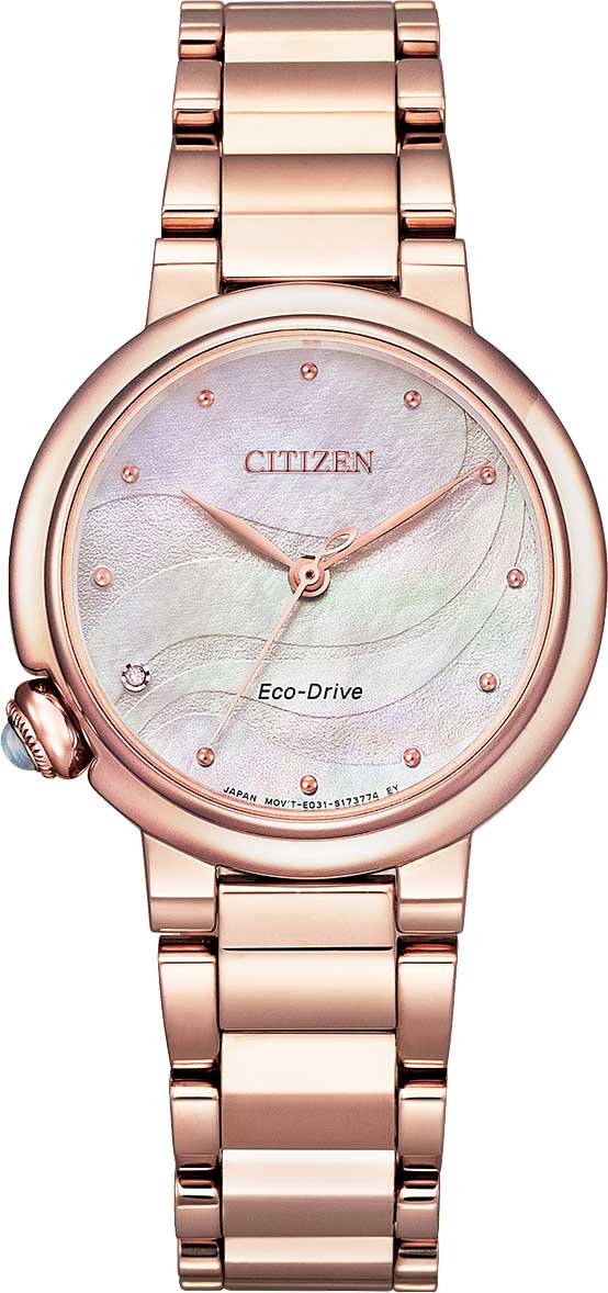 фото Наручные часы женские citizen em0912-84y золотистые