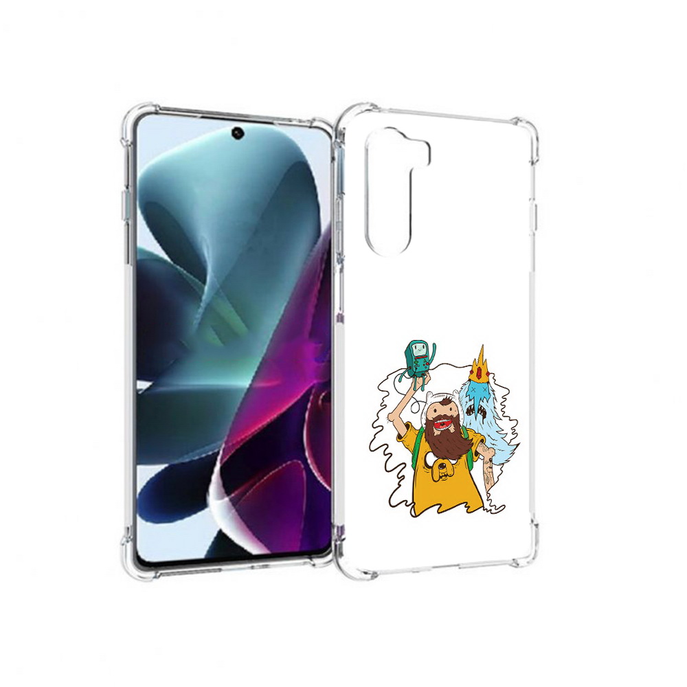 

Чехол MyPads Tocco для Motorola Moto G200 время приключений старый Финн (PT227076.355.279), Прозрачный, Tocco