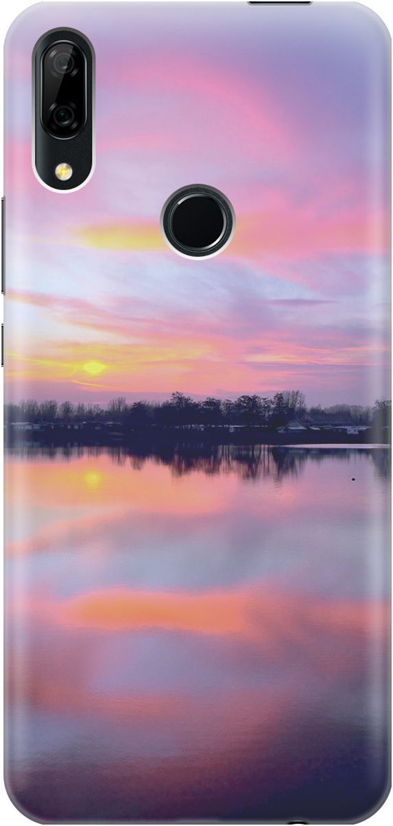 

Чехол на Honor 9X/9X Premium/Huawei P Smart Z/Y9 Prime (2019) "Зарево над рекой", Голубой;фиолетовый, 2221