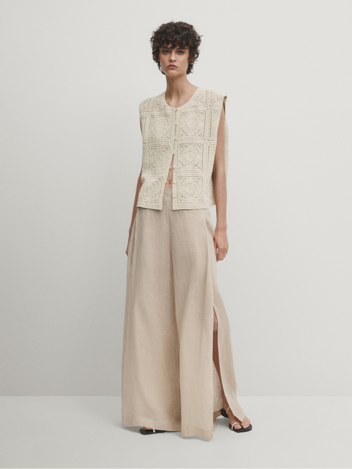 

Жилет женский Massimo Dutti 5125/675-I2024 бежевый M, 5125/675-I2024
