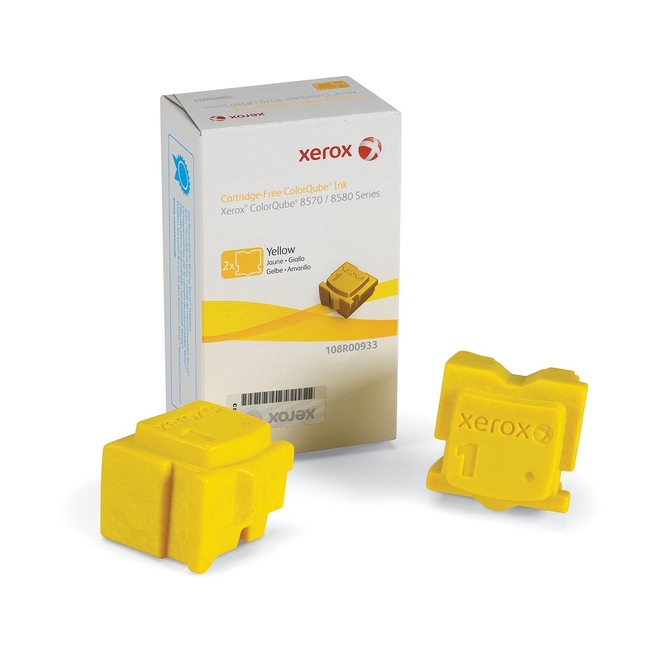 

Твердые чернила Xerox, Yellow, 4400 страниц, 108R00933, Желтый