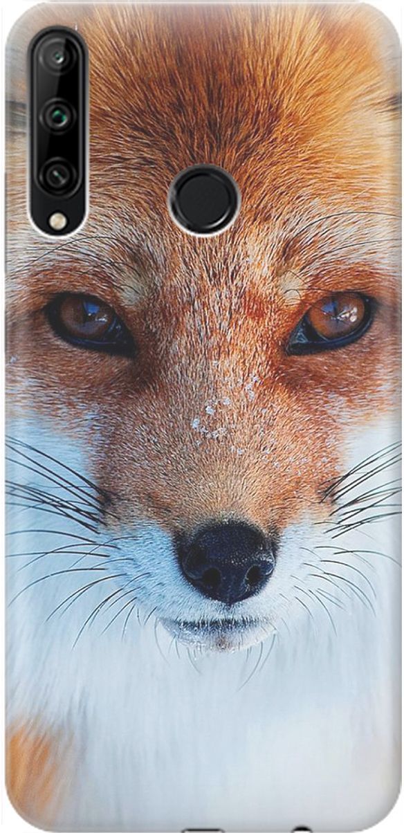 

Чехол на Honor 9C/Huawei P40 Lite E "Спокойный лис", Оранжевый;белый, 1469