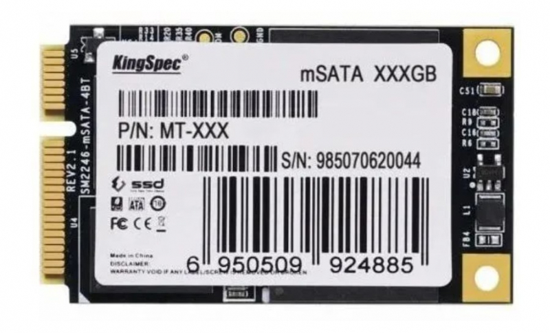 SSD накопитель KingSpec MT Series mSATA 512 ГБ