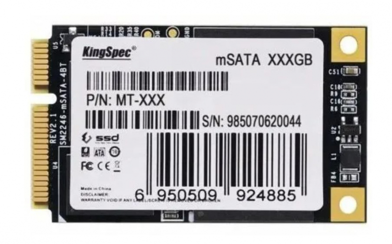 SSD накопитель KingSpec MT Series mSATA 128 ГБ