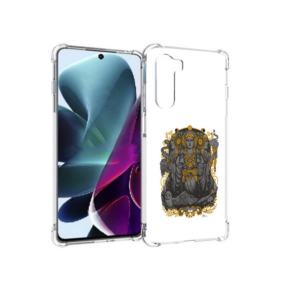 

Чехол MyPads Tocco для Motorola Moto G200 божество с золотыми элементами, Прозрачный, Tocco
