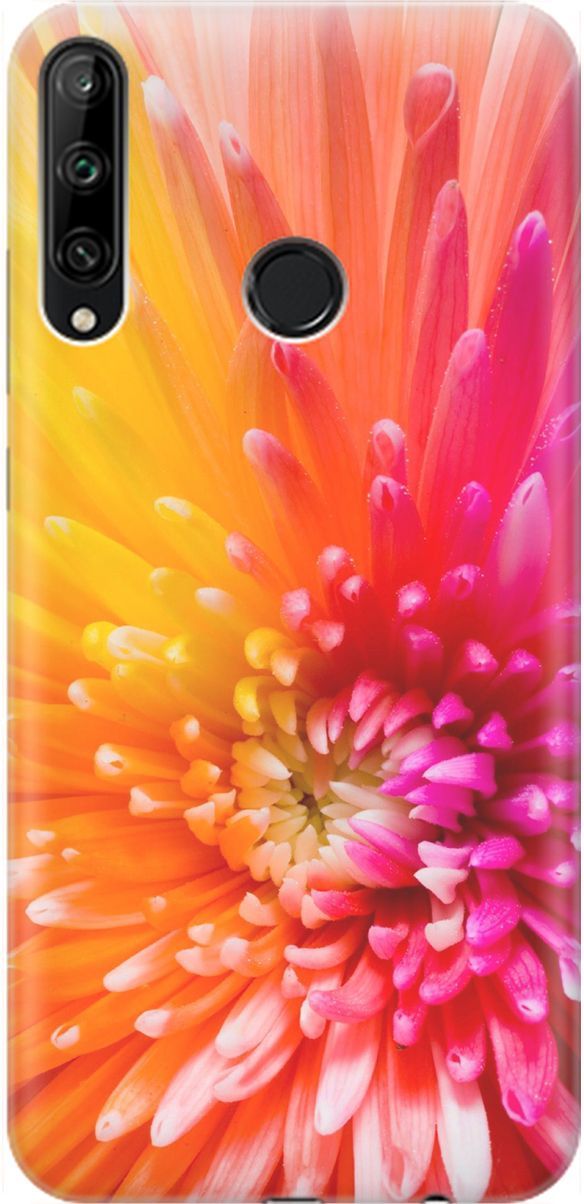 

Чехол на Honor 9C/Huawei P40 Lite E "Розовая хризантема", Оранжевый;розовый, 1469
