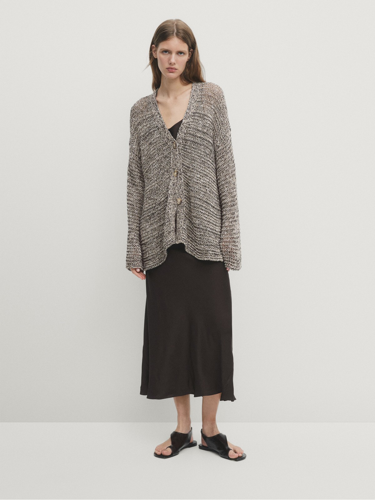 

Кардиган женский Massimo Dutti 5752/640-I2024 черный M, 5752/640-I2024
