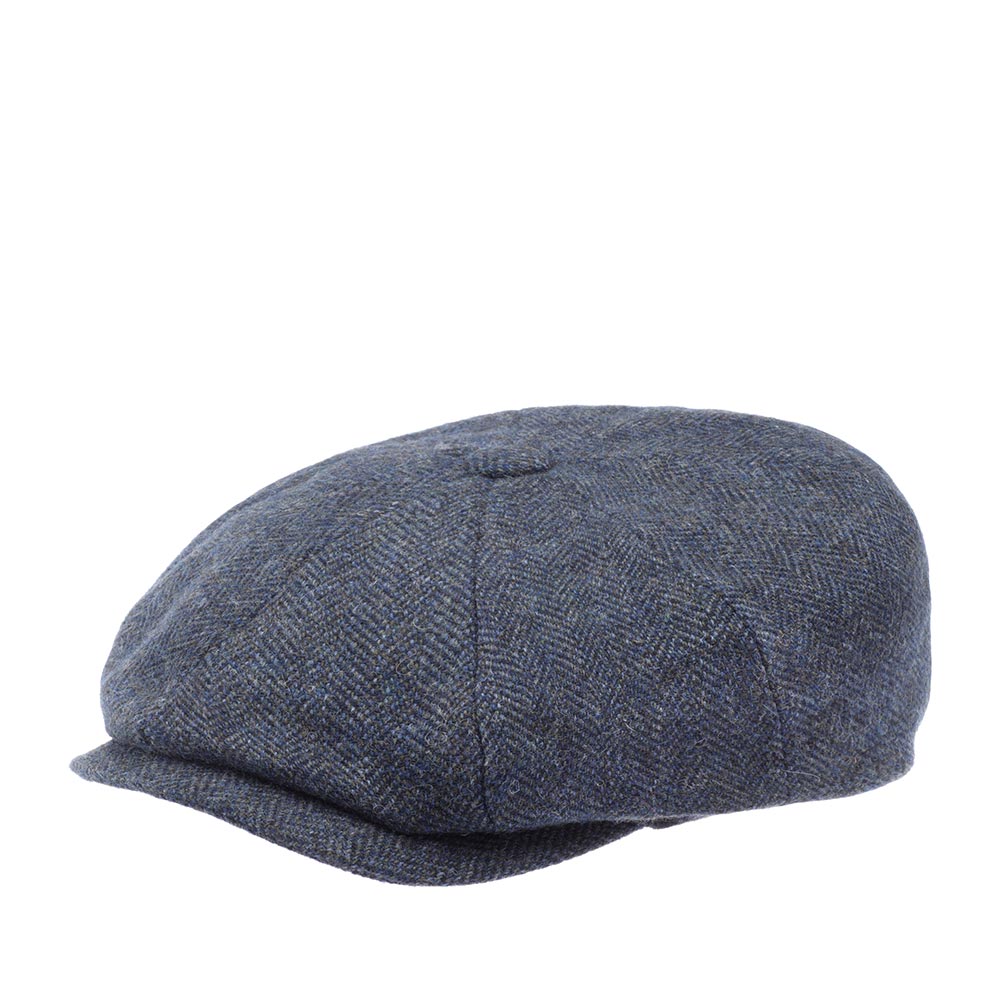 Кепка восьмиклинка унисекс Stetson 6840514 HATTERAS WOOLRICH синяя / серая, р. 59