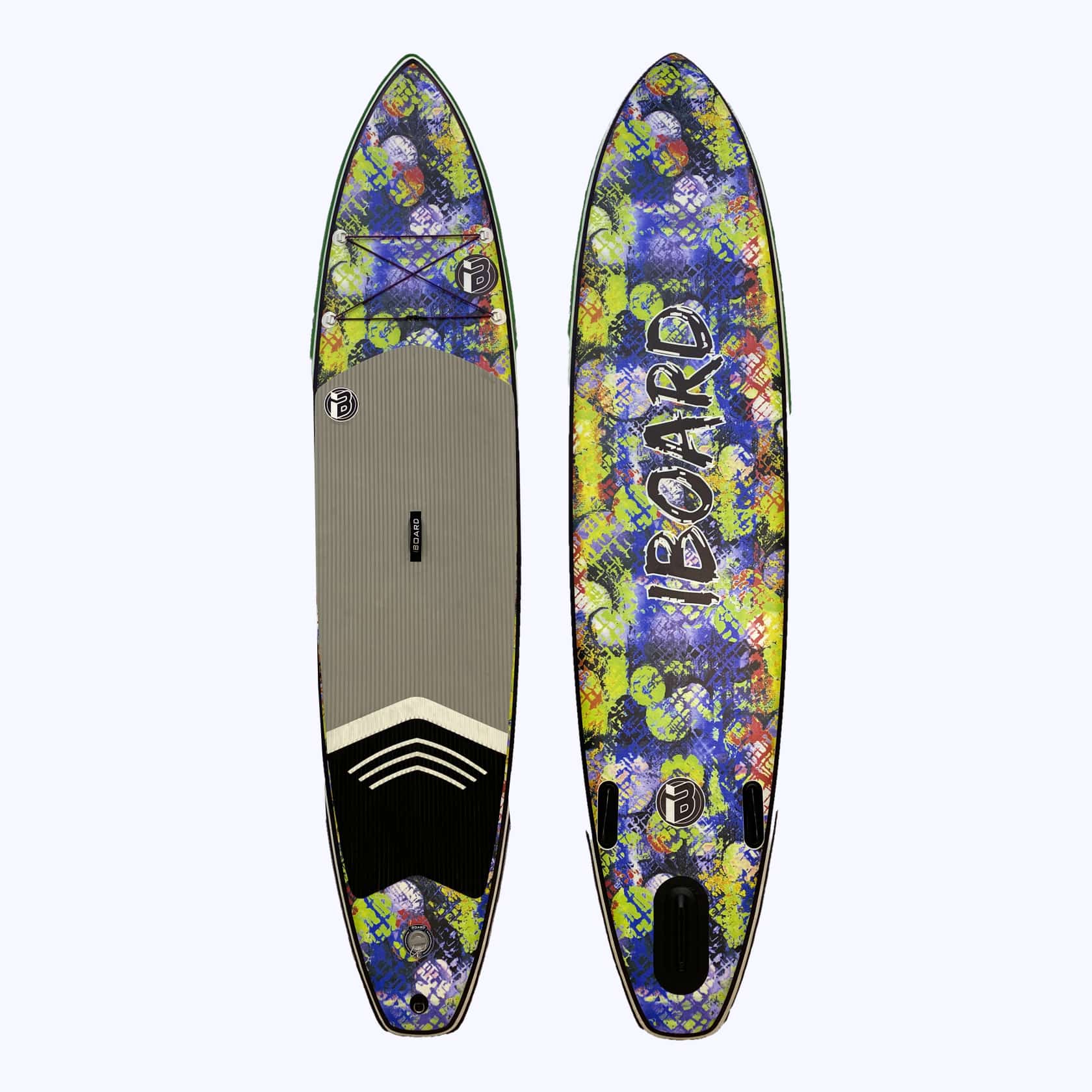 

SUP-борд Iboard Digital Print 335x81x15 см bubbles green, Зеленый;синий;красный, Digital Print