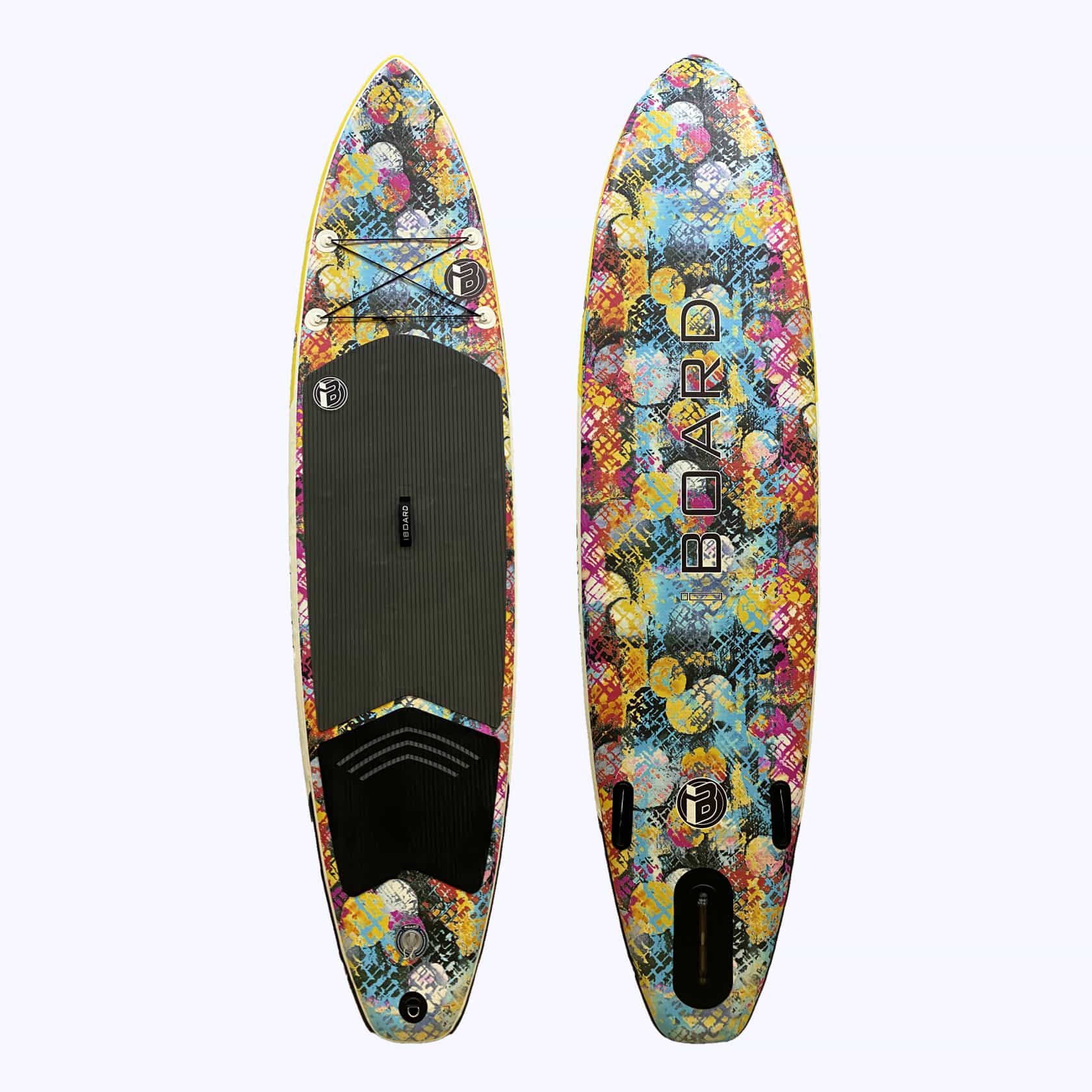 

SUP-борд Iboard Digital Print 335x81x15 см bubbles, Желтый;красный;голубой;черный, Digital Print