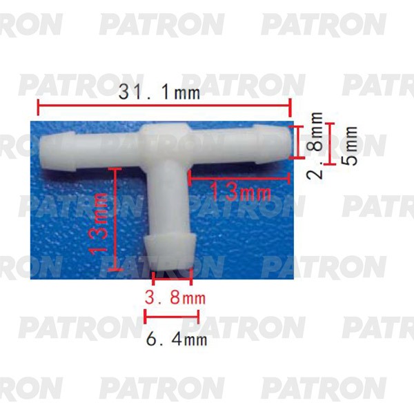 

Тройник Применяемость: Соединитель (тройник) 5.0x5.0x6.4mm