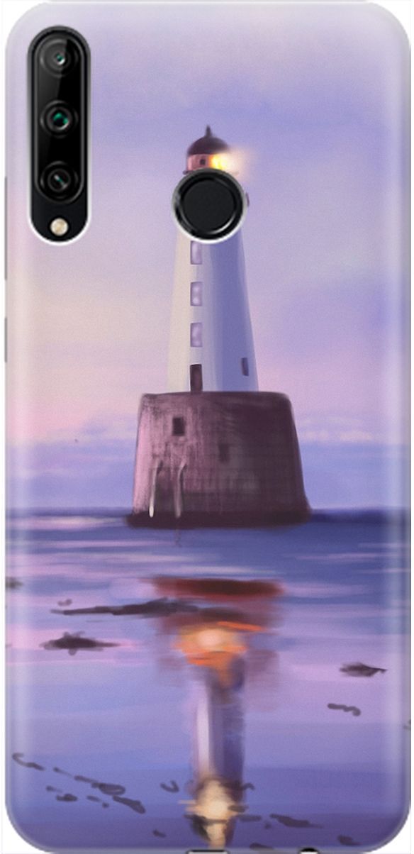

Чехол на Honor 9C/Huawei P40 Lite E с принтом "Маяк", Синий;фиолетовый, 1905