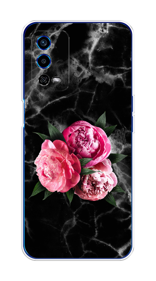 

Чехол на Oppo A55 4G "Букет на черном мраморе", Черный;серый;розовый;зеленый;белый, 259150-1