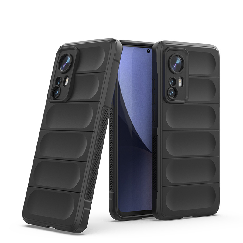 фото Чехол flexible case для xiaomi 12 pro черный black panther