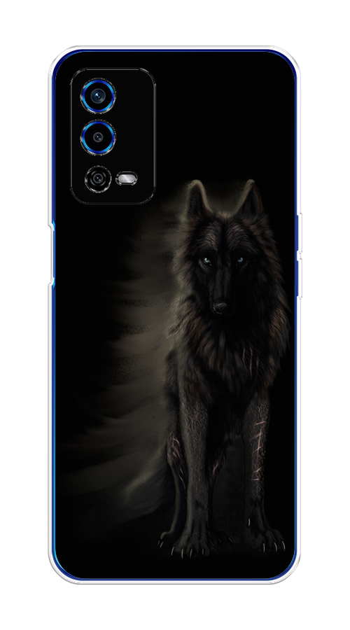 

Чехол на Oppo A55 4G "Туманный волк", Черный, 259150-1