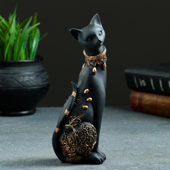 

Фигура "Кошка" черная, 20х8см, Символ года 2023