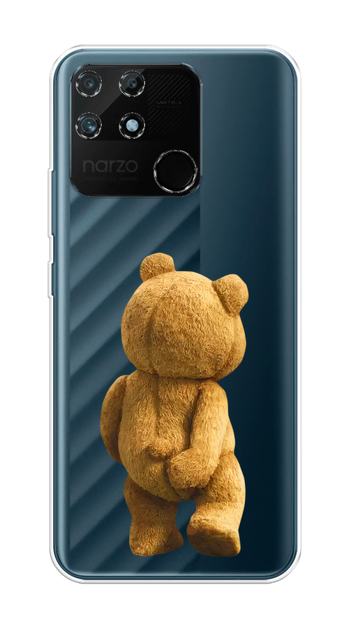 

Чехол на Realme Narzo 50A "Медвежья спина", Коричневый;прозрачный, 258450-1