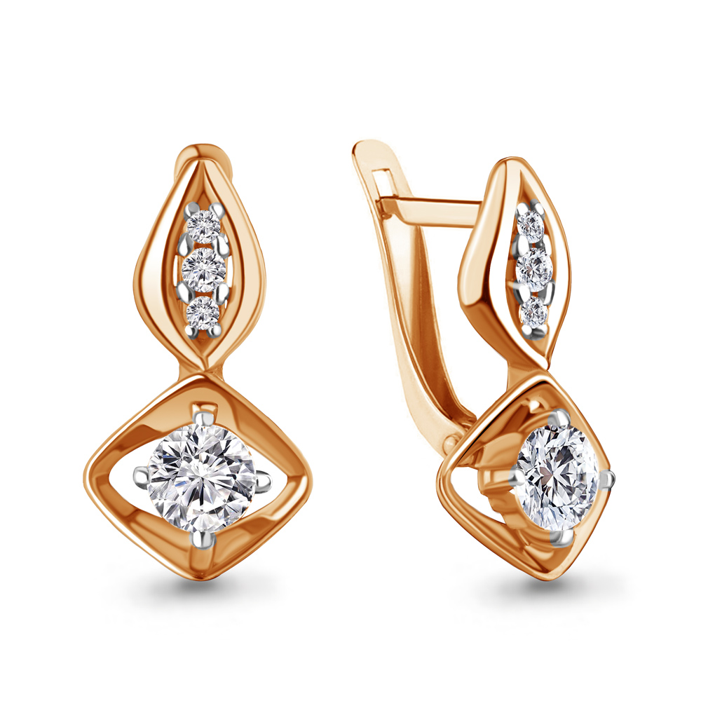 

Серьги из серебра с фианитом Aquamarine Aquamarine 49224А_925_з, 49224А_925_з