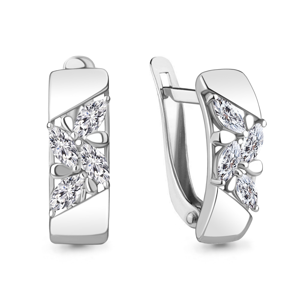 

Серьги из серебра с фианитом Aquamarine Aquamarine 49218_925_р, 49218_925_р
