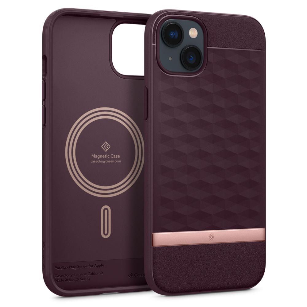 

Чехол Spigen Caseology для iPhone 14 Plus - Parallax Mag - Бардовый - ACS04929, Бордовый, Caseology