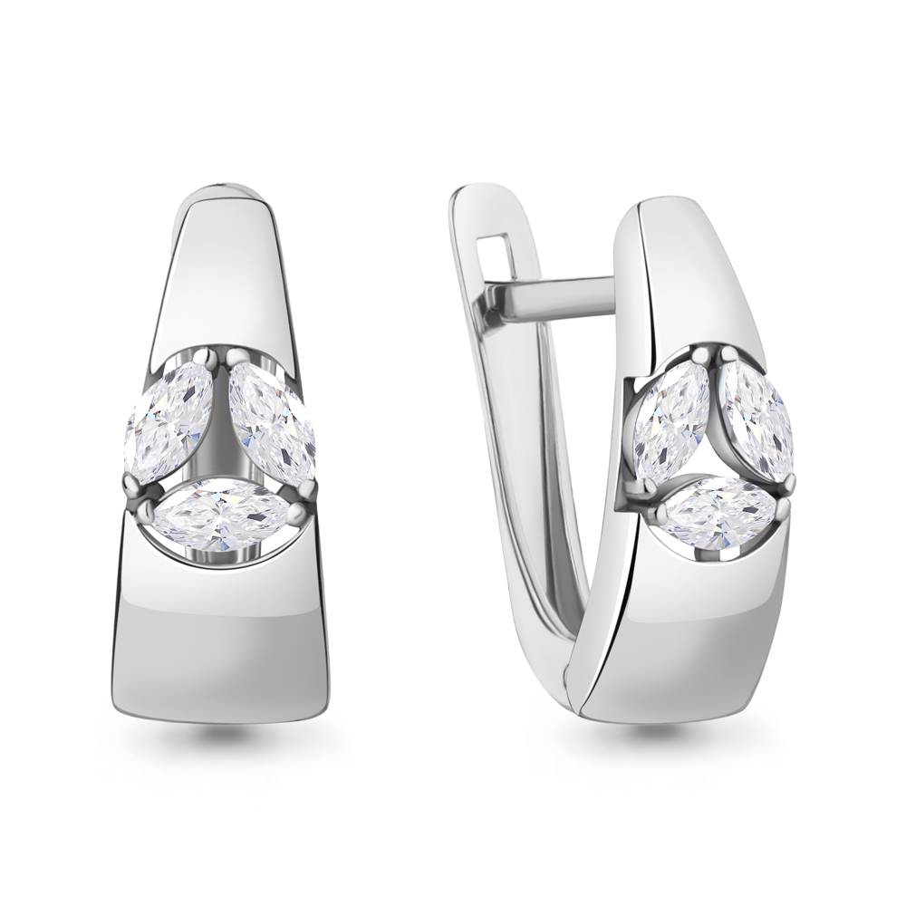 

Серьги из серебра с фианитом Aquamarine Aquamarine 49216_925_р, 49216_925_р