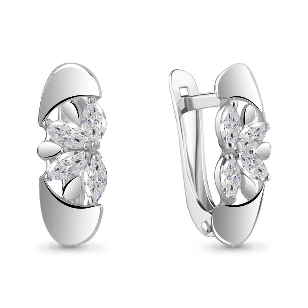

Серьги из серебра с фианитом Aquamarine Aquamarine 49214_925_р, 49214_925_р