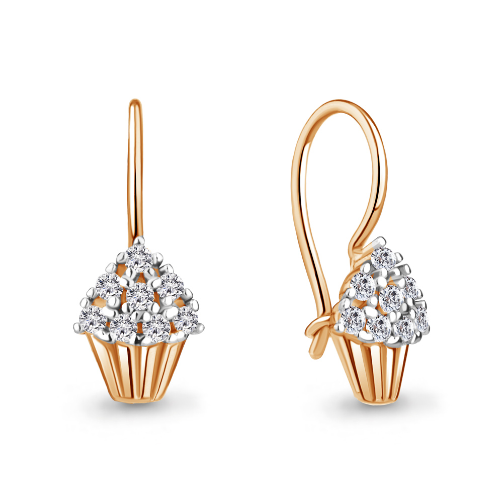 

Серьги из серебра с фианитом Aquamarine Aquamarine 49204А_925_з, 49204А_925_з