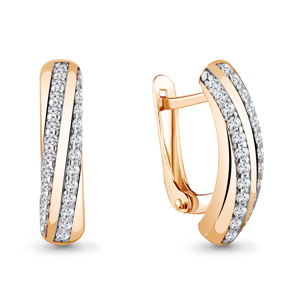 

Серьги из серебра с фианитом Aquamarine Aquamarine 49194А_925_з, 49194А_925_з
