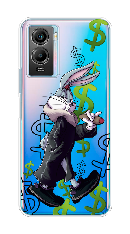 

Чехол на Vivo Y55s 5G "Rich Bugs Bunny", Зеленый;черный;голубой, 266150-6