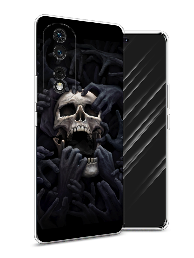 

Чехол Awog на Honor 80 Pro "Череп 29", Черный;серый, 6120450-9